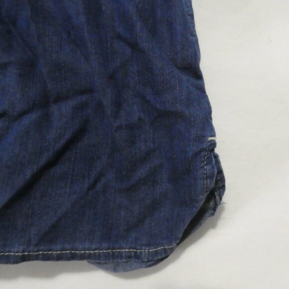 OLD NAVY | 18-24 months | Blue Button-Up Short Sleeve Denim Dress - Picture 15 of 15